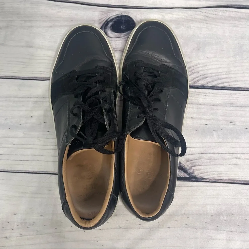 Great Brooklyn Men's Sneakers‎ Shoes Size 13 Triple Black Made In Italy
